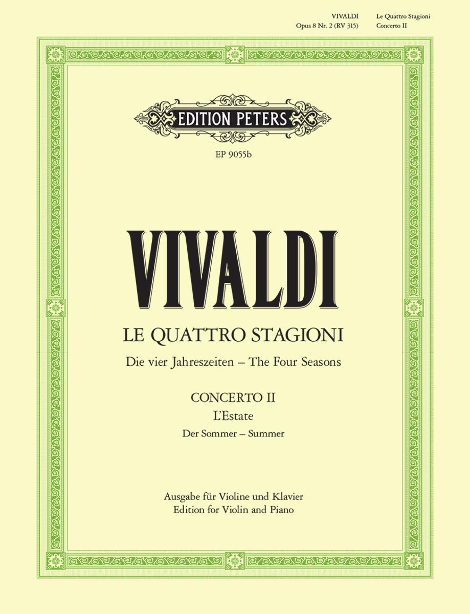 Die Jahreszeiten: Konzert für Violine, Streicher und Basso continuo g-Moll op. 8 Nr. 2 RV 315 "Der Sommer"