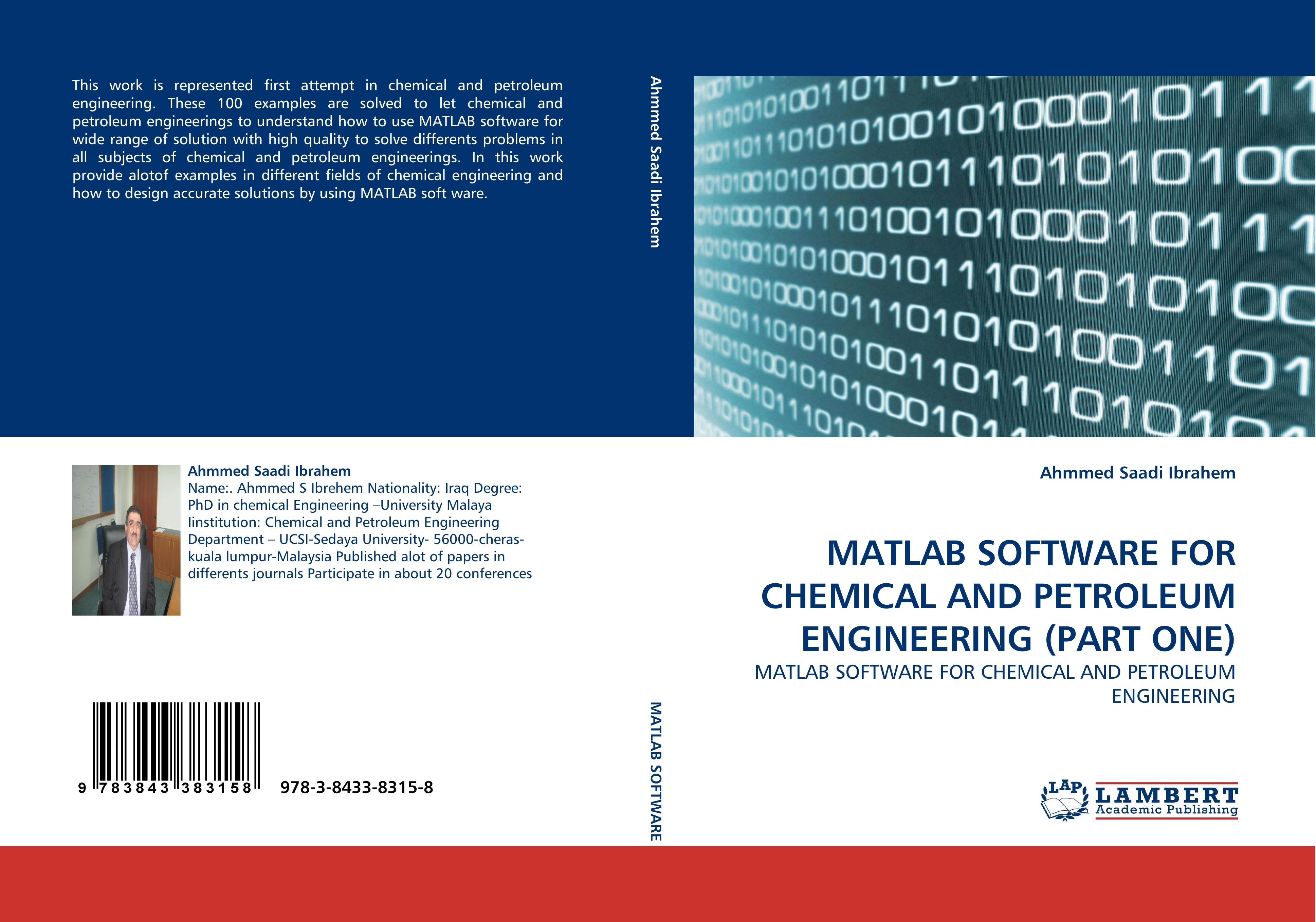 MATLAB SOFTWARE FOR CHEMICAL AND PETROLEUM ENGINEERING (PART ONE)