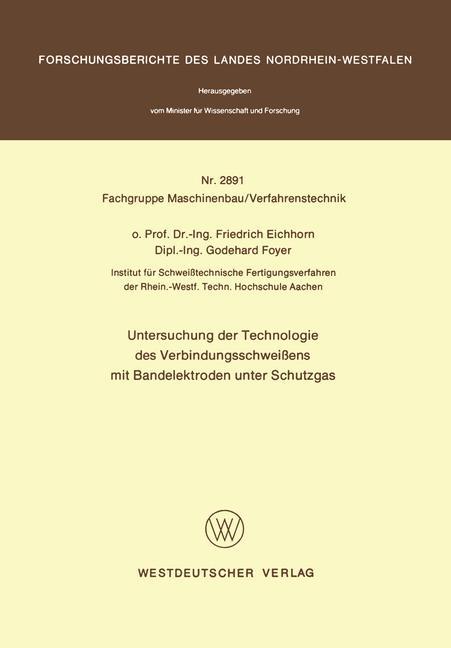 Untersuchung der Technologie des Verbindungsschweißens mit Bandelektroden unter Schutzgas