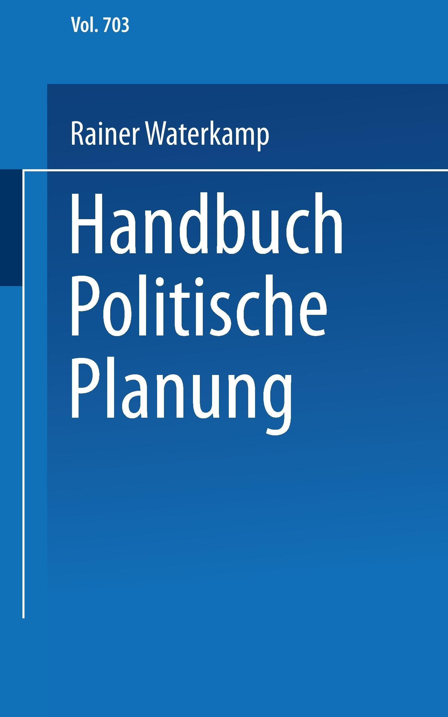 Handbuch politische Planung