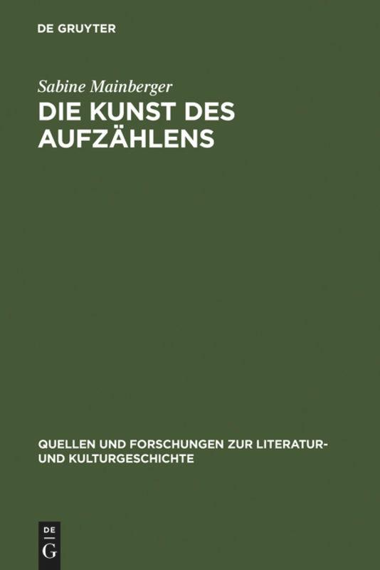 Die Kunst des Aufzählens