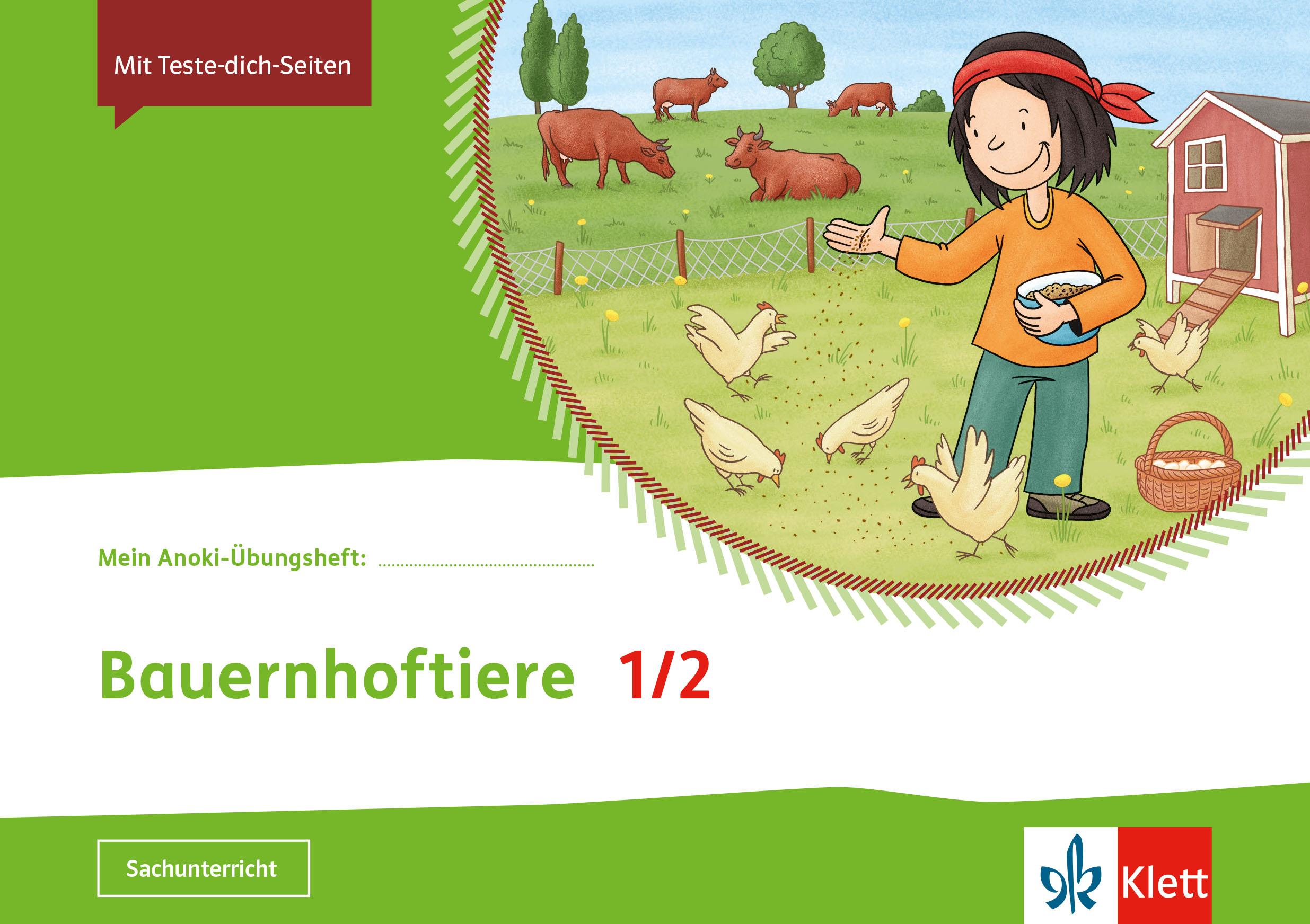 Mein Anoki-Übungsheft. Tiere auf dem Bauernhof. Arbeitsheft 1.-2. Schuljahr