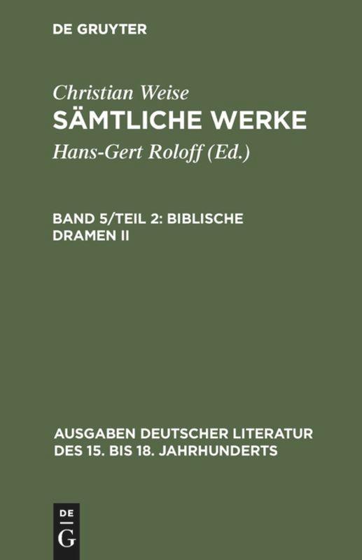 Biblische Dramen II