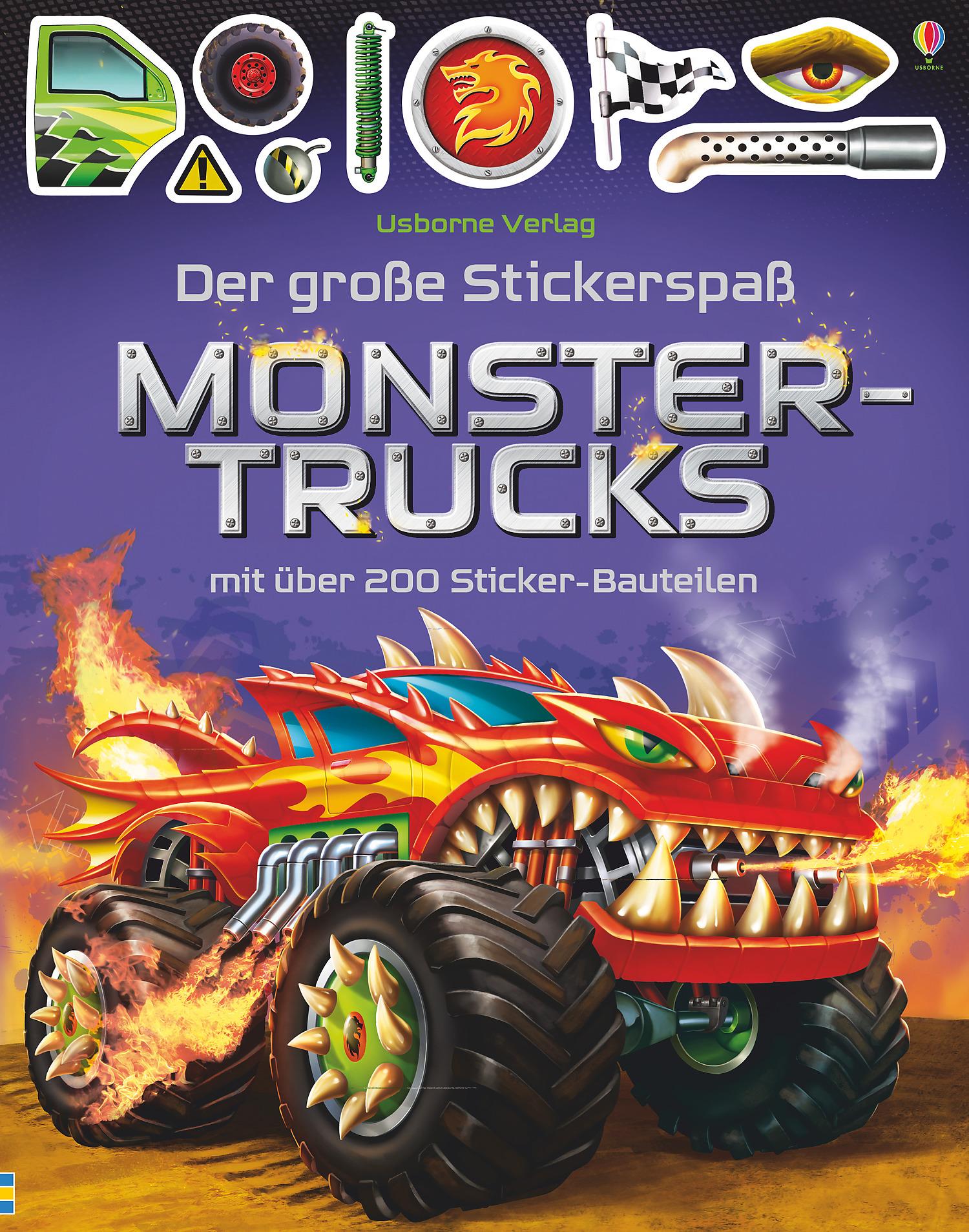 Der große Stickerspaß: Monstertrucks