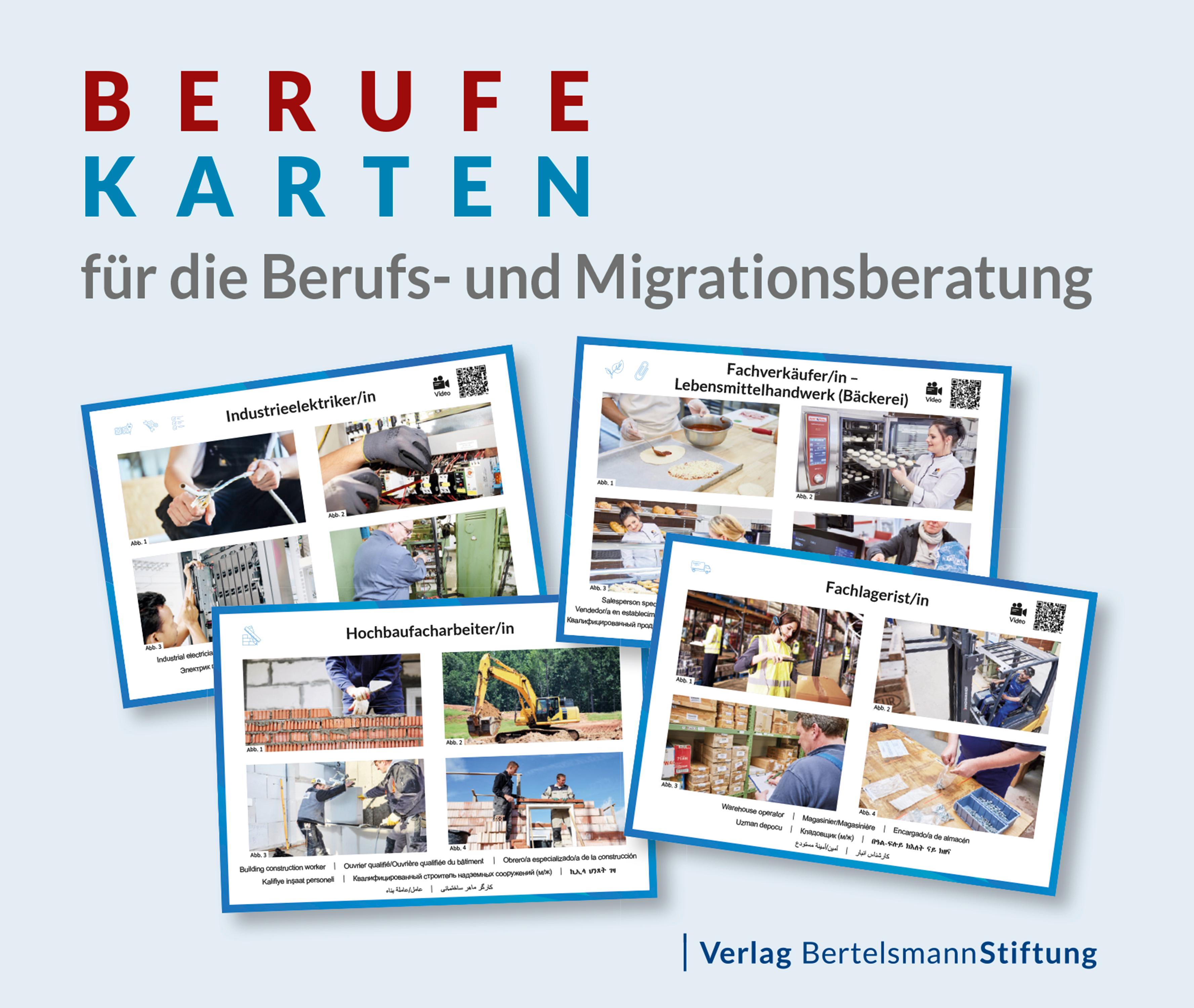 Berufekarten für die Berufs- und Migrationsberatung