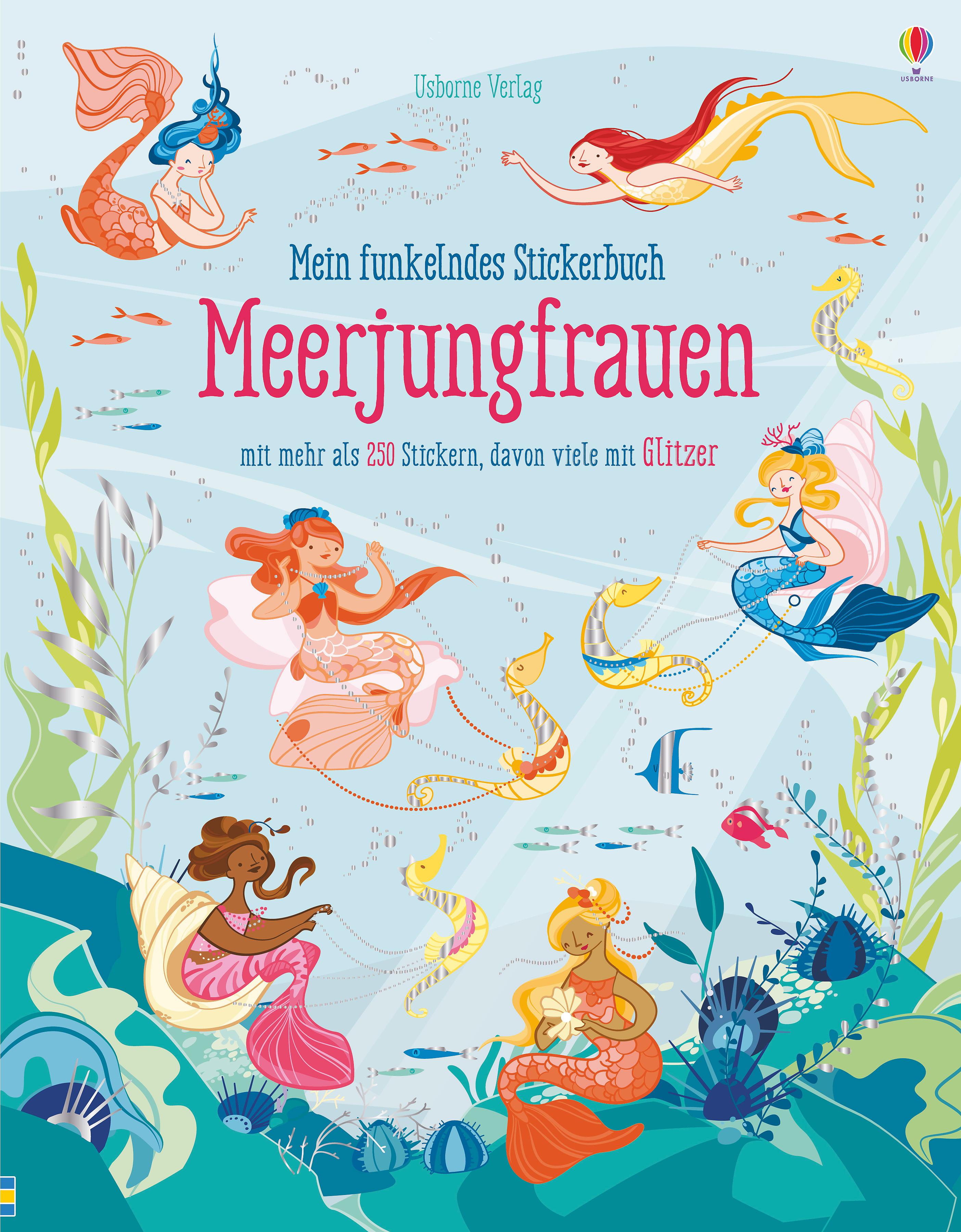 Mein funkelndes Stickerbuch: Meerjungfrauen