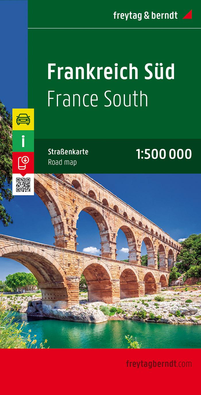 Frankreich Süd / France South 1 : 500 000. Autokarte, Straßenkarte