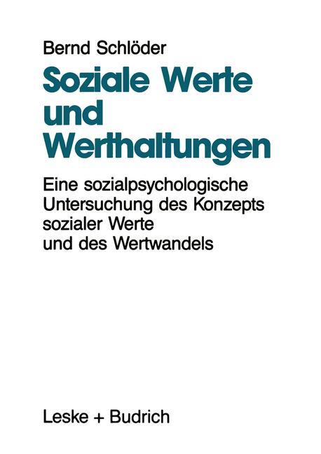 Soziale Werte und Werthaltungen