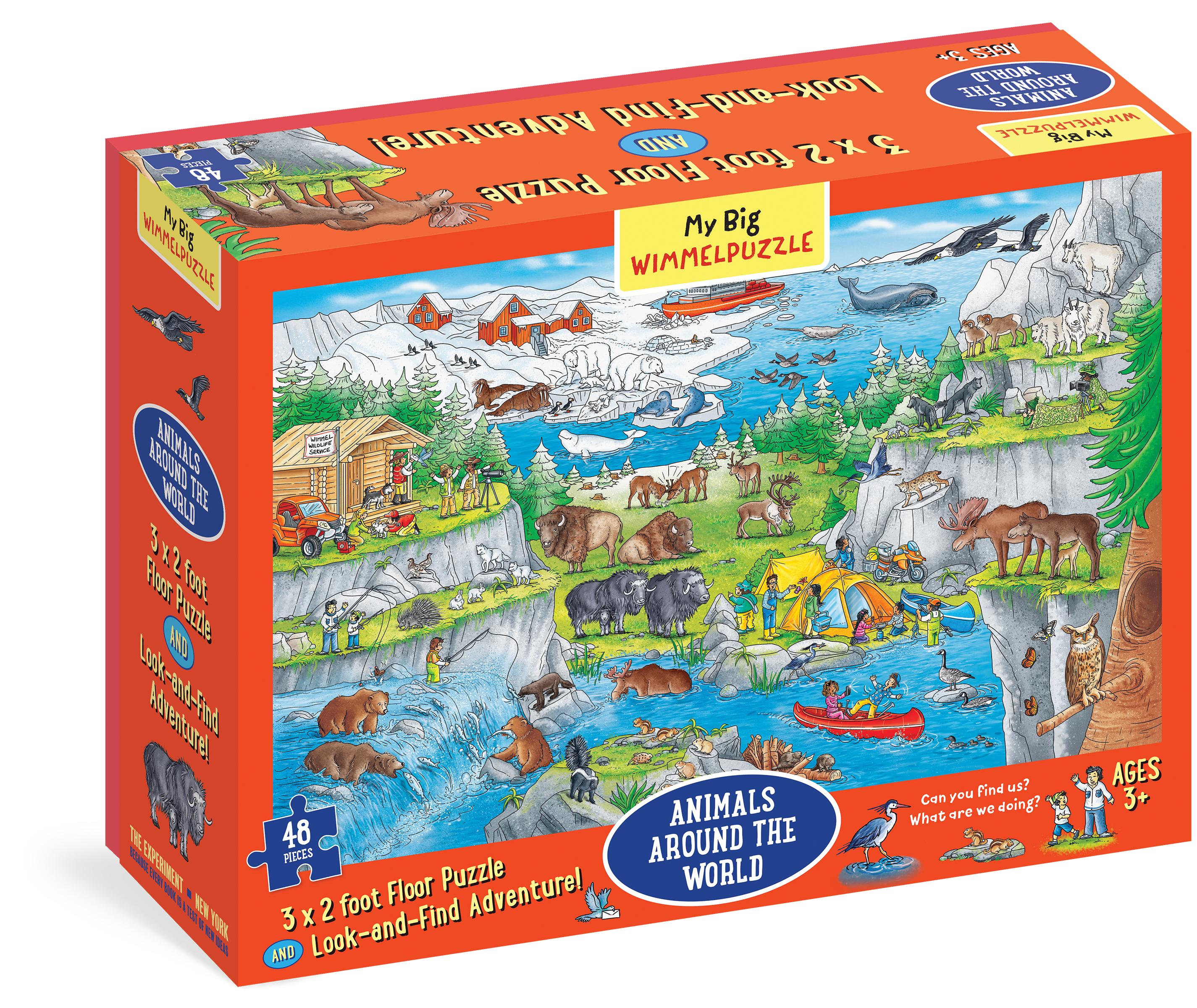 My Big Wimmelpuzzle--Animals Around the World Floor Puzzle, 48-Piece (Children's Puzzles, Ages 3 and Up)