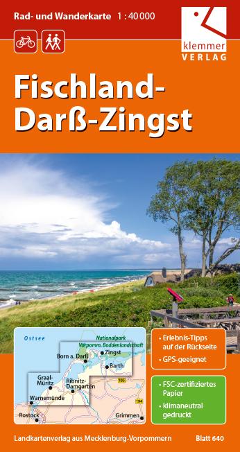 Rad- und Wanderkarte Fischland-Darß-Zingst 1 : 40 000