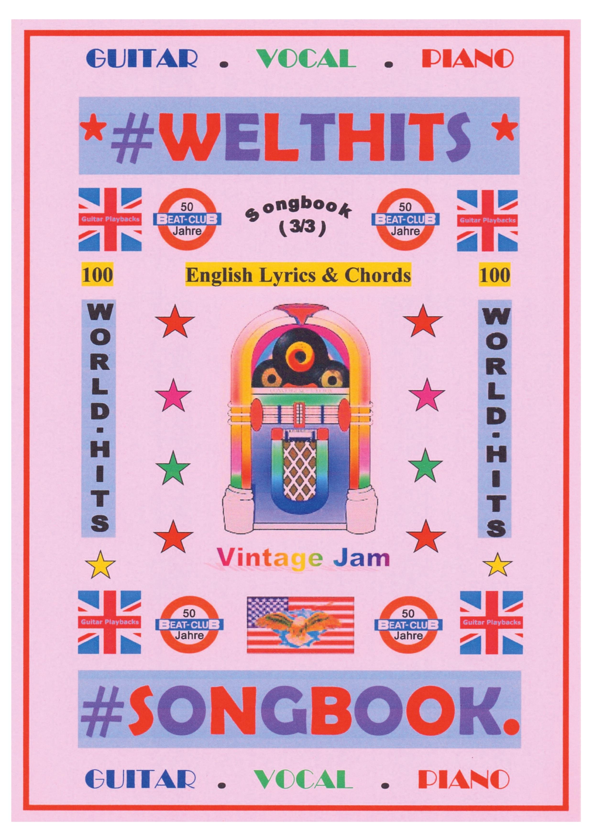 100 Englische Welthits (3/3) + 100 Gitarren-Playbacks (MP3) - Songbook