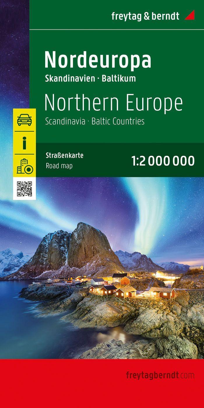 Nordeuropa, Straßenkarte 1:2.000.000, freytag & berndt