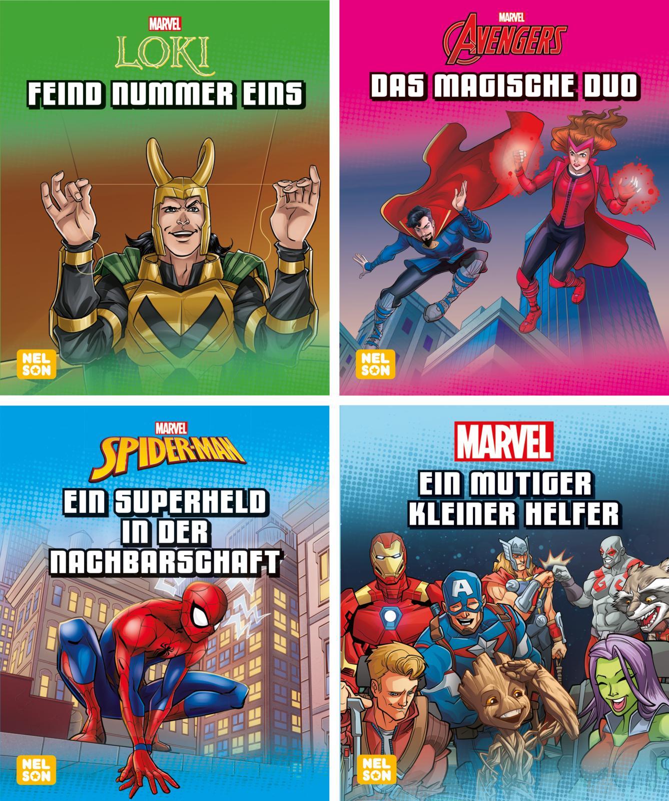 Nelson Mini-Bücher: Marvel 1-4