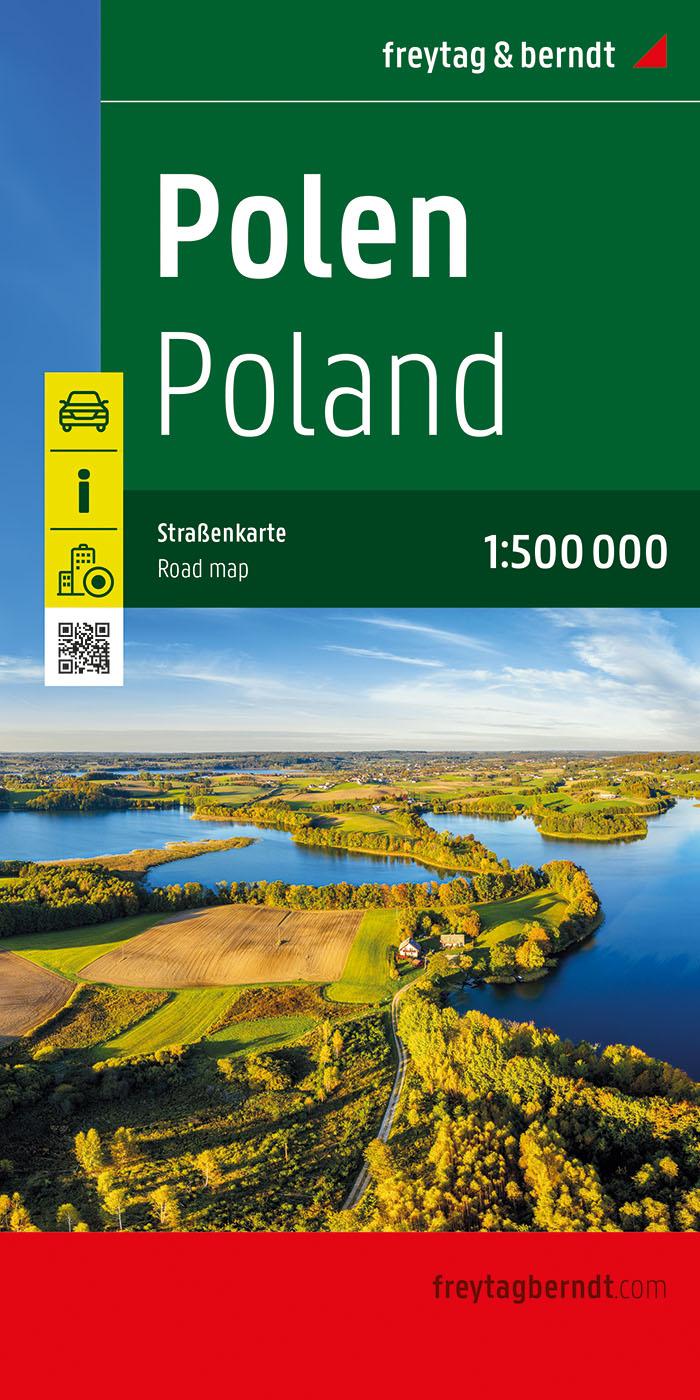 Polen, Straßenkarte 1:500.000, freytag & berndt