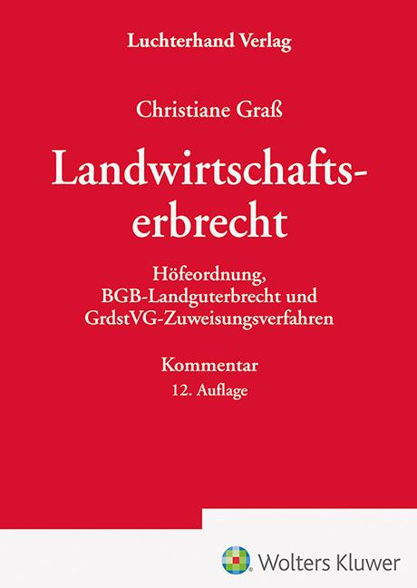 Landwirtschaftserbrecht - Kommentar