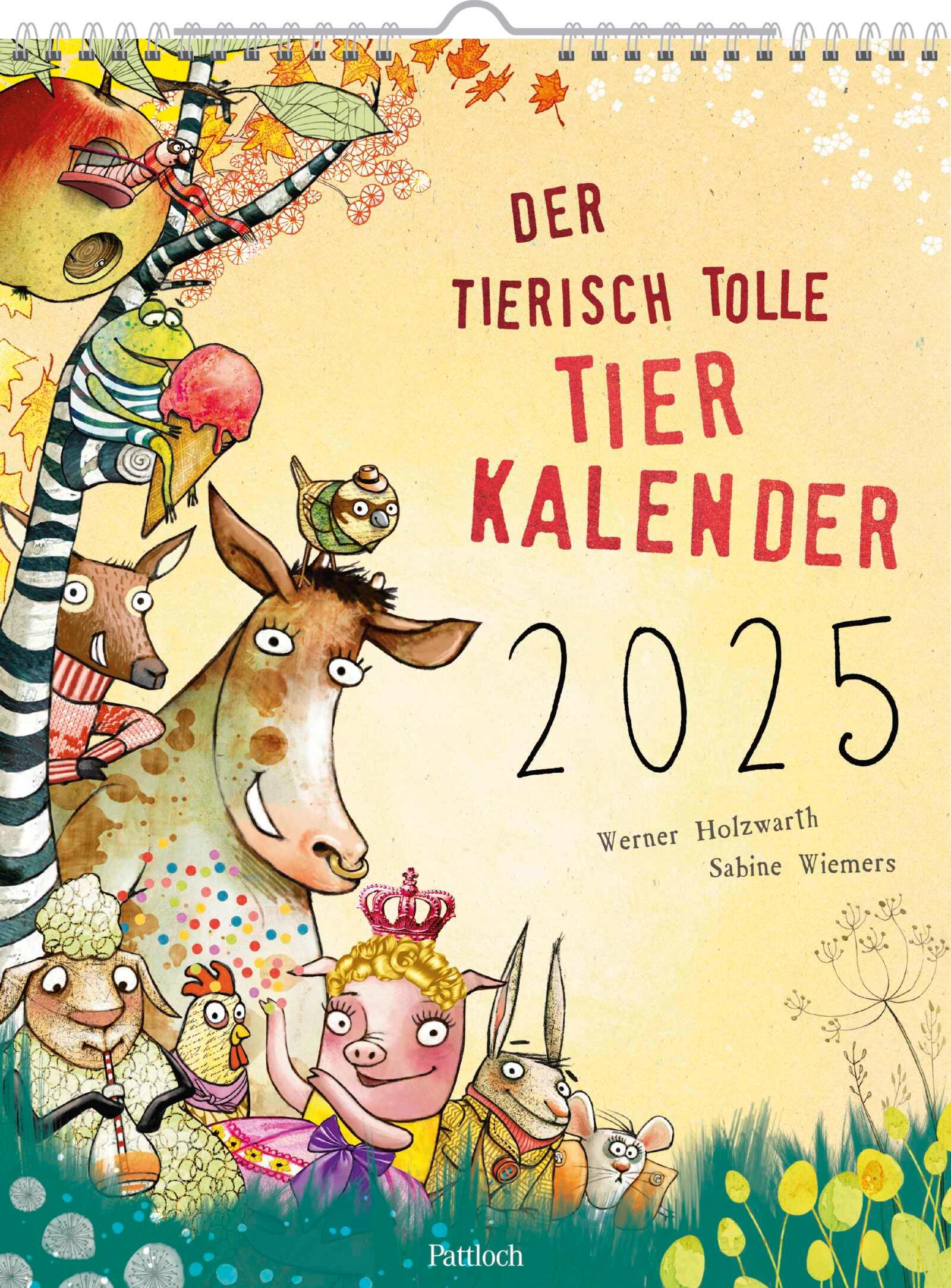 Wandkalender 2025: Der tierisch tolle Tierkalender