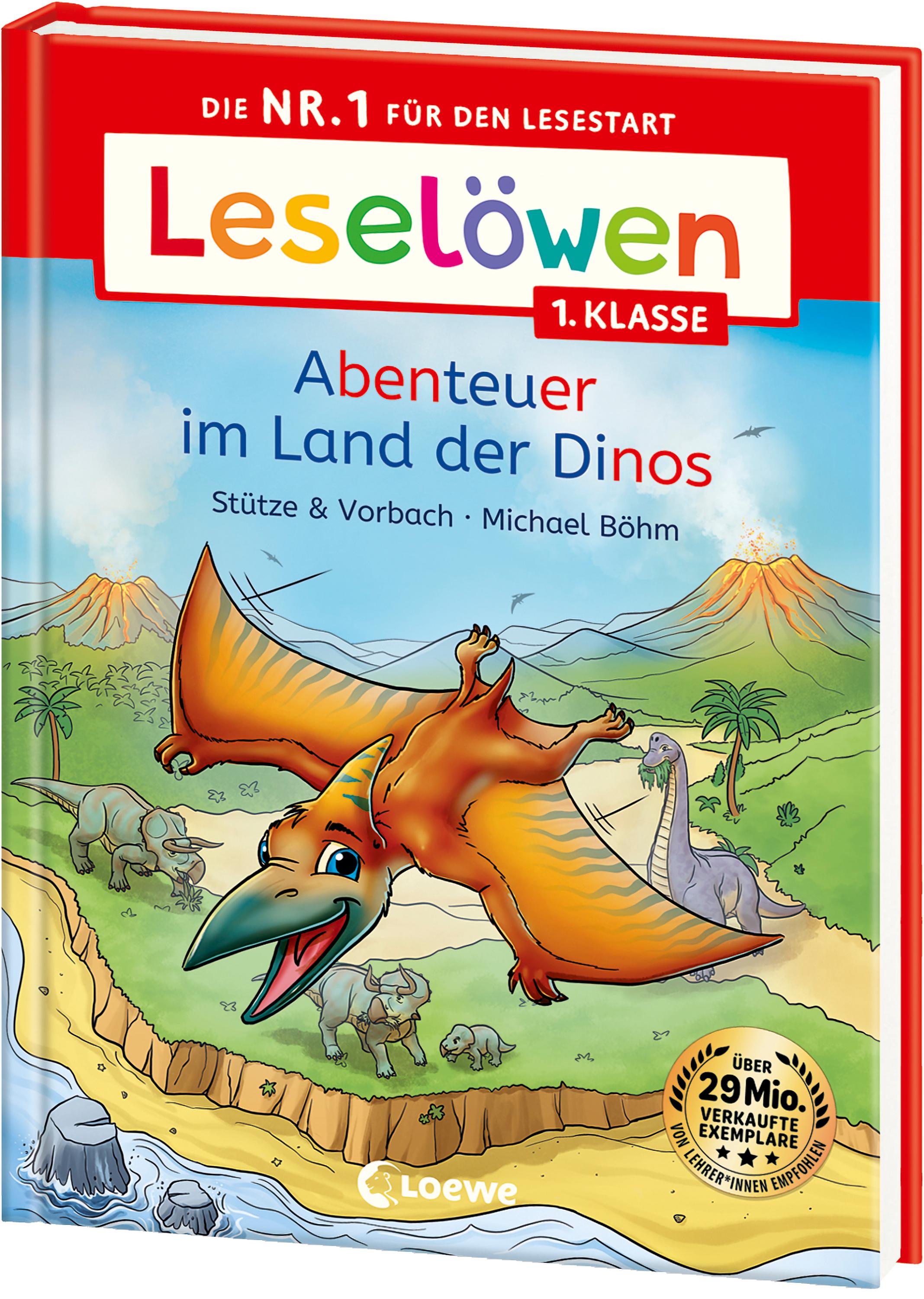 Leselöwen 1. Klasse - Abenteuer im Land der Dinos