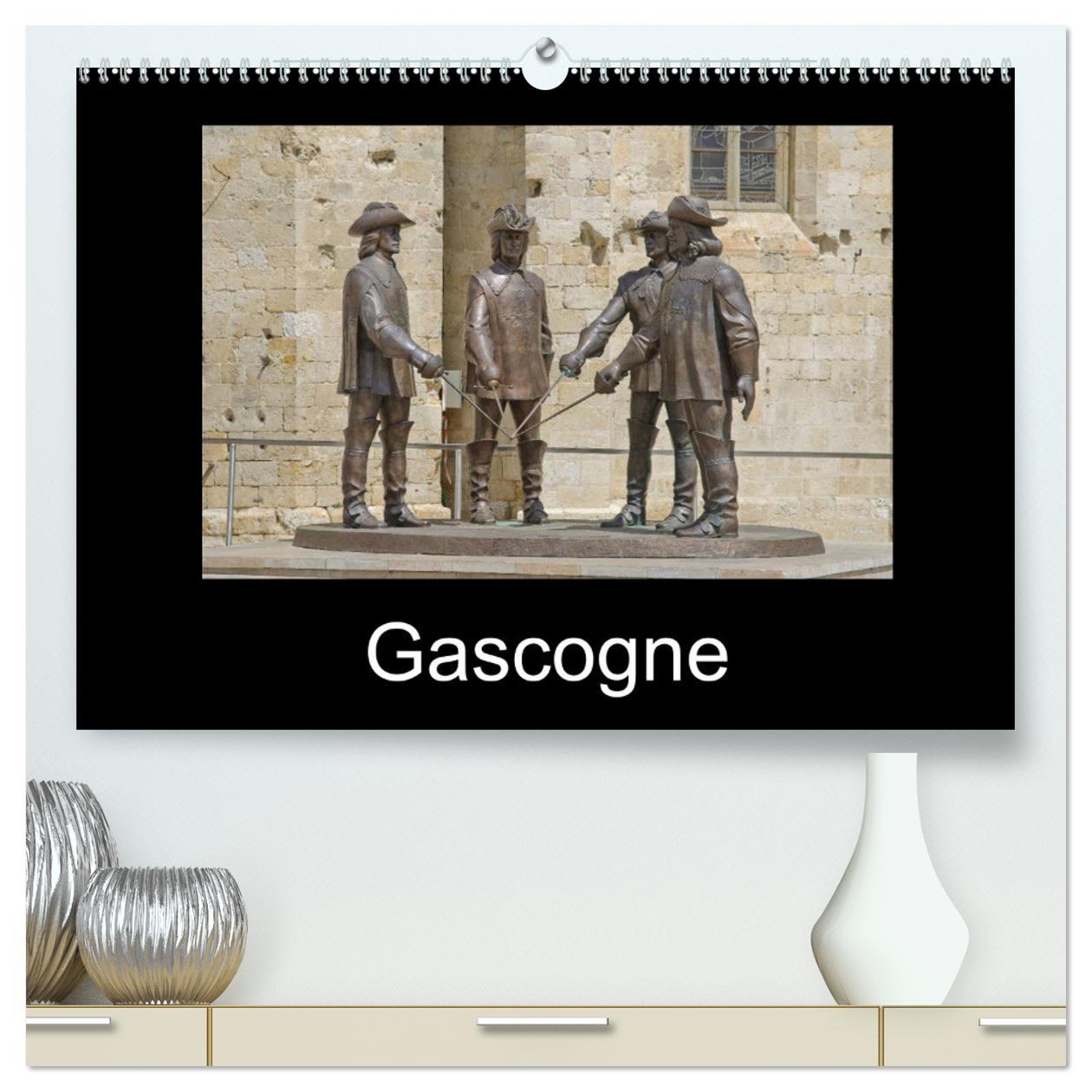 Gascogne (hochwertiger Premium Wandkalender 2025 DIN A2 quer), Kunstdruck in Hochglanz