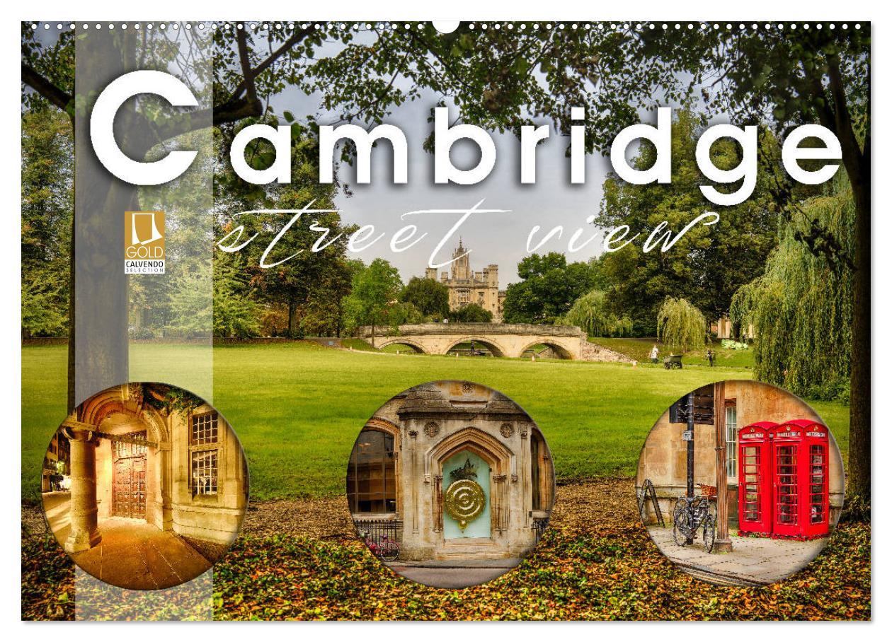 Cambridge street view (Wandkalender 2025 DIN A2 quer), CALVENDO Monatskalender