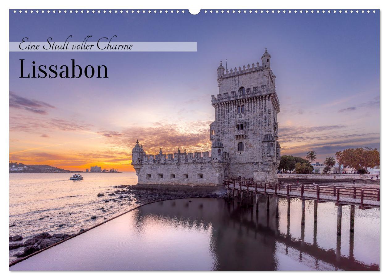 Eine Stadt voller Charme - Lissabon (Wandkalender 2025 DIN A2 quer), CALVENDO Monatskalender