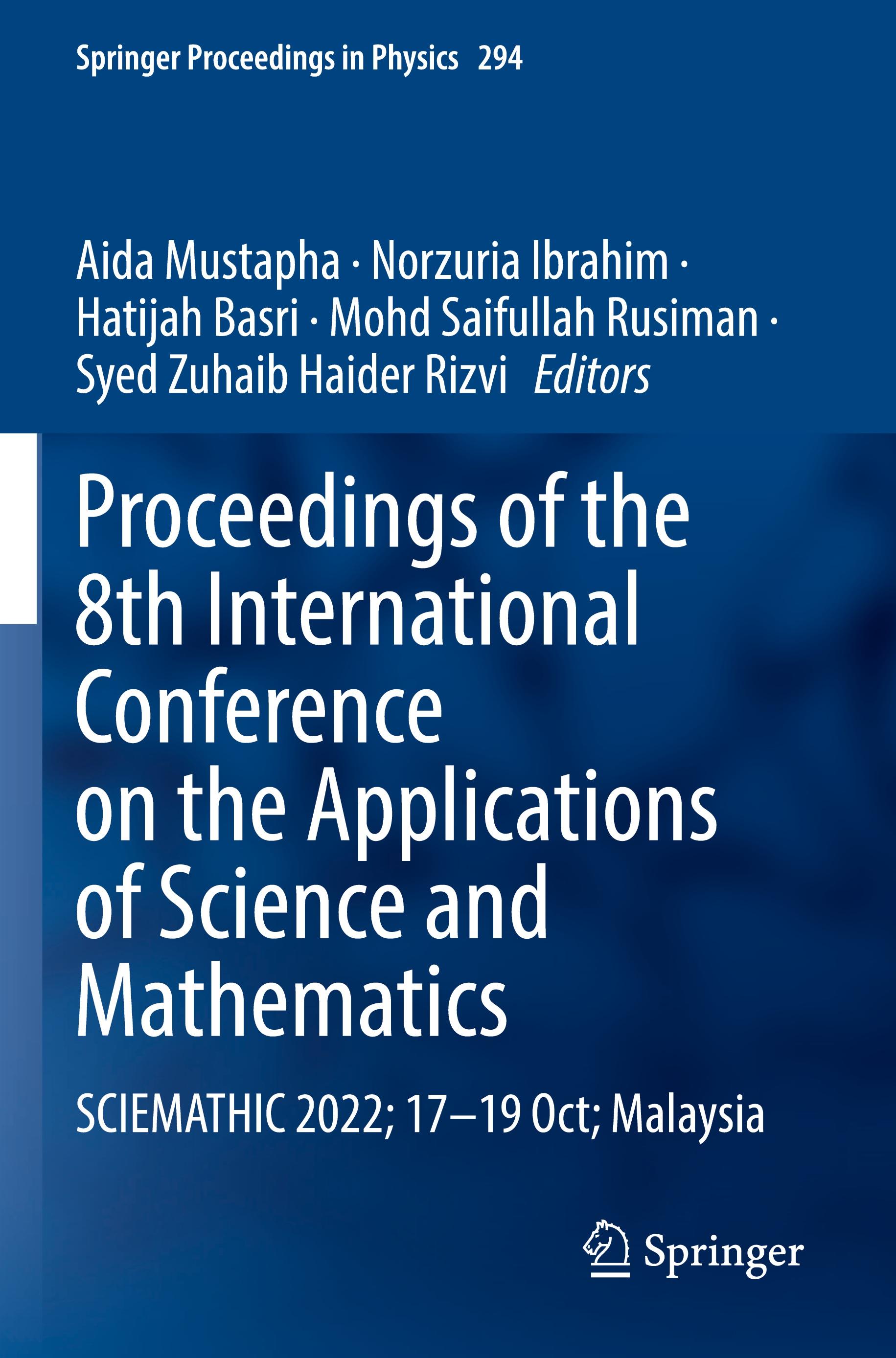 Proceedings of the 8th International Conference on the Applications of Science and Mathematics