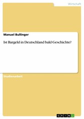 Ist Bargeld in Deutschland bald Geschichte?