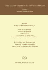 Entwicklung und Untersuchung neuartiger Indikatorelektroden zur Titration hochverdünnter Lösungen