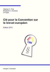 Clé pour la Convention sur le brevet européen - Edition 2015