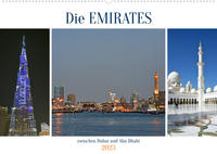 Die EMIRATES zwischen Dubai und Abu Dhabi (Wandkalender 2023 DIN A2 quer)