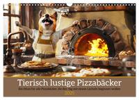 Tierisch lustige Pizzabäcker (Wandkalender 2025 DIN A3 quer), CALVENDO Monatskalender