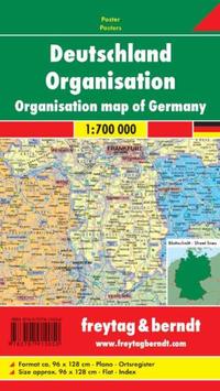 Deutschland Organisation, 1:700.000, Magnetmarkiertafel