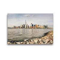 Premium Textil-Leinwand 45 x 30 cm Quer-Format Skyline von New York | Wandbild, HD-Bild auf Keilrahmen, Fertigbild auf hochwertigem Vlies, Leinwanddruck von Markus Gann