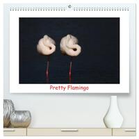 Pretty Flamingo (hochwertiger Premium Wandkalender 2025 DIN A2 quer), Kunstdruck in Hochglanz