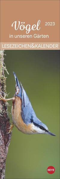 Vögel in unseren Gärten Lesezeichen & Kalender 2023. 12 der häufigsten Gartenvogelarten in einem Mini-Kalender. Perfekt als Mitbringsel oder kleine Aufmerksamkeit zu Weihnachten.