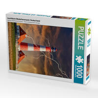 CALVENDO Puzzle Leuchtturm Westerheversand, Deutschland 1000 Teile Lege-Größe 480 x 640 cm Foto-Puzzle Bild von Peter Roder