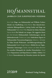 Hofmannsthal - Jahrbuch zur Europäischen Moderne