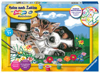 Ravensburger Malen nach Zahlen 28910 - Tierfreundschaft – Kinder ab 7 Jahren