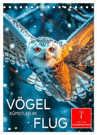 Vögel - Künstler im Flug (Tischkalender 2025 DIN A5 hoch), CALVENDO Monatskalender