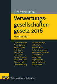 Verwertungsgesellschaftengesetz 2016