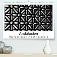 Andalusien Impressionen in schwarzweiß (Premium, hochwertiger DIN A2 Wandkalender 2020, Kunstdruck in Hochglanz)