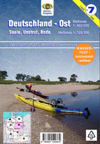 Wassersport-Wanderkarte / Deutschland Ost für Kanu- und Rudersport