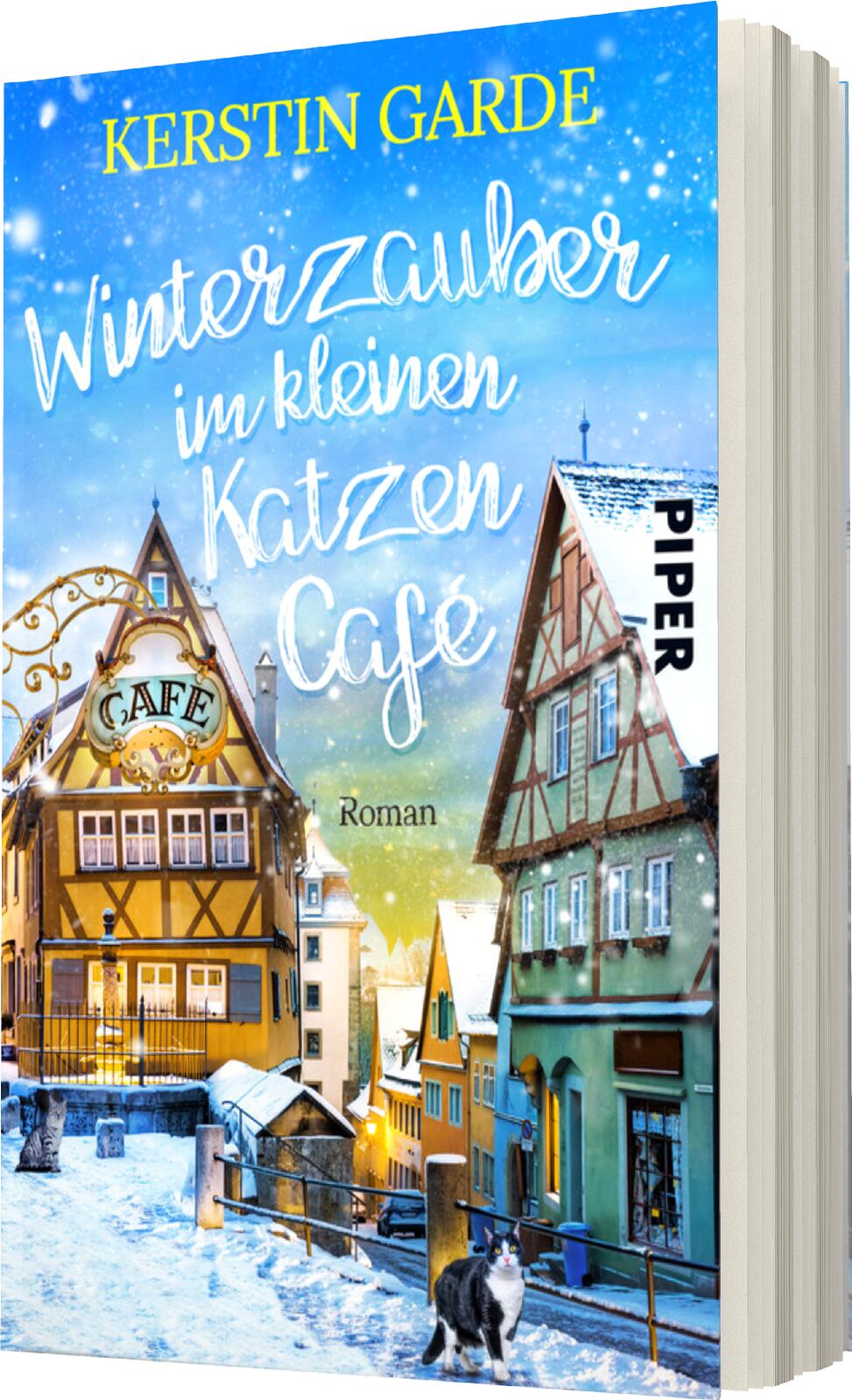 Winterzauber im kleinen Katzen-Café