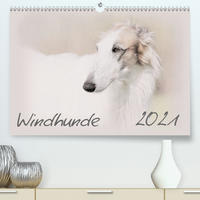 Windhunde 2021 (Premium, hochwertiger DIN A2 Wandkalender 2021, Kunstdruck in Hochglanz)