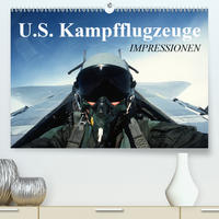 U.S. Kampfflugzeuge. Impressionen (Premium, hochwertiger DIN A2 Wandkalender 2020, Kunstdruck in Hochglanz)