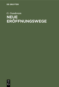 Neue Eröffnungswege