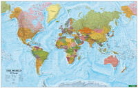 Weltkarte, The World XXL, international, Markiertafel 1:20.000.000, freytag &amp; berndt