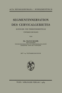 Segmentinnervation des Cervicalgebietes