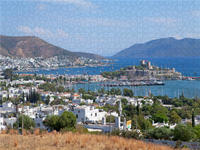 CALVENDO Puzzle Burg und Yachthafen, Bodrum 1000 Teile Lege-Größe 640 x 480 cm Foto-Puzzle Bild von Siegfried Kuttig