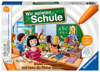 Ravensburger tiptoi Spiel_00733_Wir spielen Schule_Spiel von Ravensburger ab 5 Jahren für 1-4 Spieler, Erlebe interaktiv einen kompletten Schultag