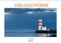 Inselleuchttürme Island (Wandkalender 2022 DIN A3 quer)